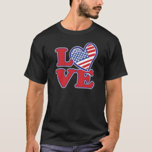 T-shirt L'amour aux USA