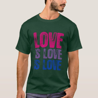 T-shirt L'amour bisexuel est l'amour est l'amour famille