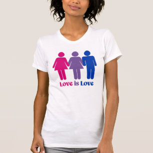T-shirt L'amour bisexuel est l'amour féminin