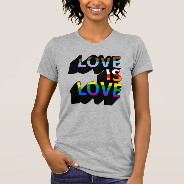 T-shirt L'amour c'est l'amour 3D (Devant)