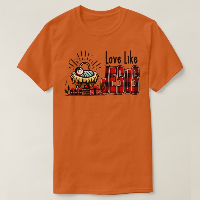 T-shirt L'amour comme Jésus (Design devant)