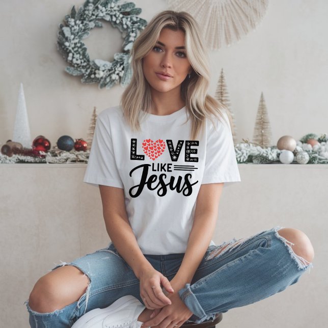 T-shirt L'amour comme JESUS Design - Inspiration chrétienn (Créateur téléchargé)