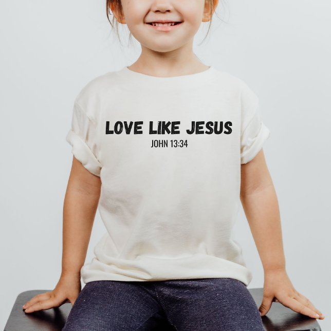 T-shirt L'amour comme la chemise de Jésus Christian Kid (Créateur téléchargé)