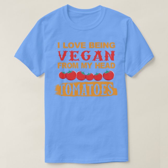 T-shirt L'amour comme tomates VEGAN (Design devant)