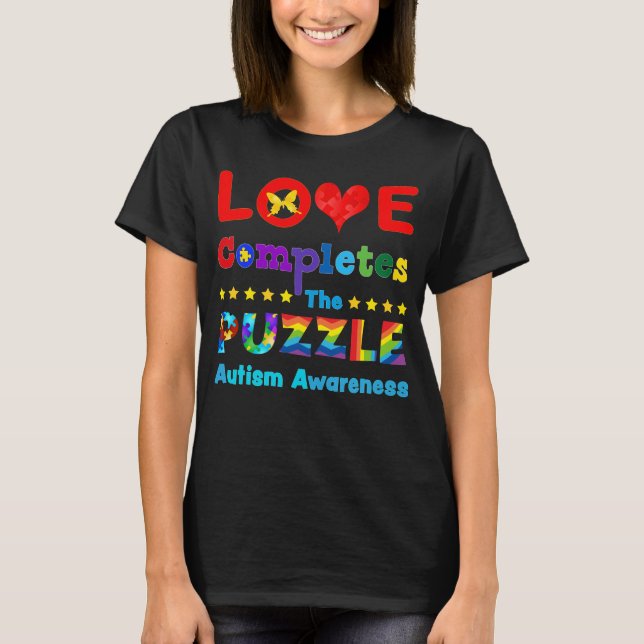 T-shirt L'amour complète le casse-tête (Devant)