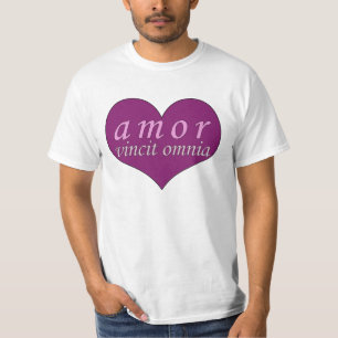 T-shirt L'amour d'Amor Vincit Omnia conquiert tout le jour