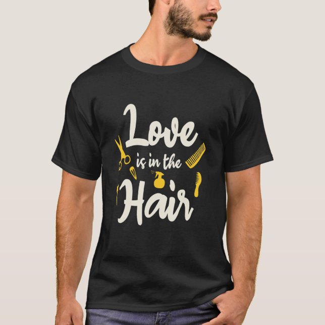 T-shirt L'amour dans les cheveux (Devant)
