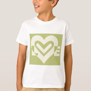 T-shirt L'amour dans Sage Green