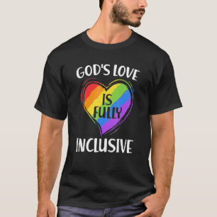 T-shirt L'amour de Dieu gay est entièrement inclusif Chris