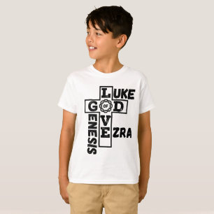 T-shirt L'Amour de Dieu Mot-de-passe biblique du garçon