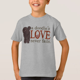 T-shirt L'amour de griffonnage n'échoue jamais - le