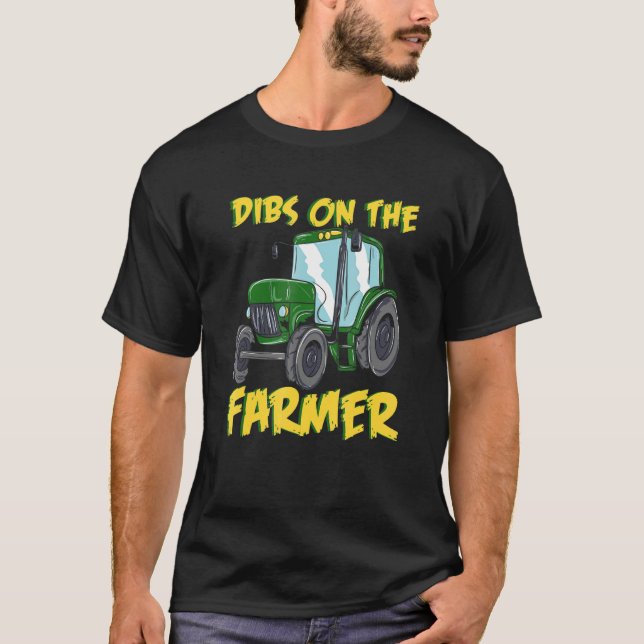 T-shirt L'Amour De La Femme De Mari - Tracteur - Dibs Sur (Devant)