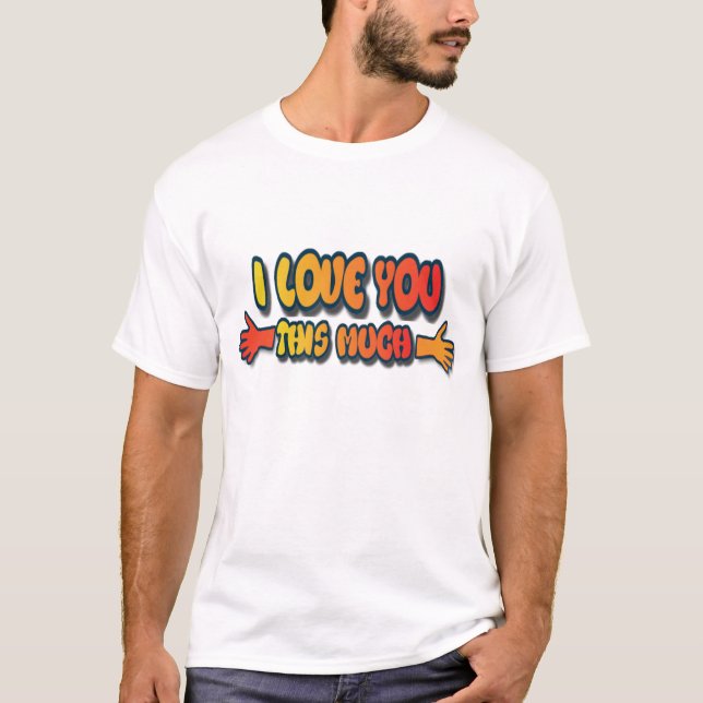 T-shirt l'amour de la fête des pères (Devant)