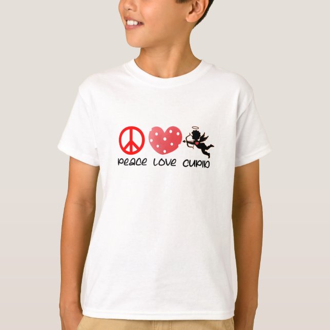 T-shirt L'Amour De La Paix Cupide, Plus Mignon Que Cupide (Devant)