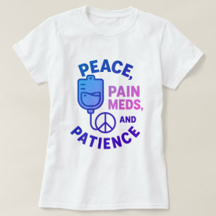 T-shirt L'amour de la paix et la douleur se mêlent