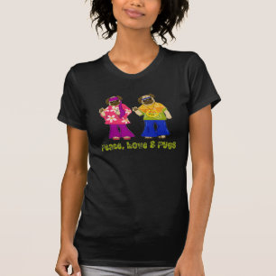 T-shirt L'amour de la paix et les Carlins