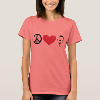 T-SHIRT L'AMOUR DE LA PAIX OBAMA