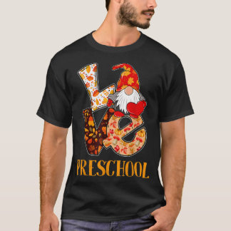 T-shirt L'Amour De L'Automne D'Automne Gnome Pour Les Ense
