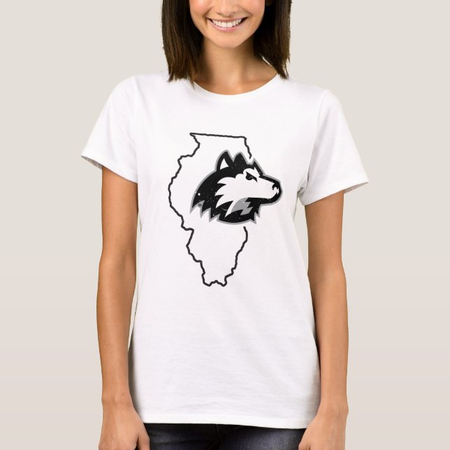 T-shirt L'Amour de l'État de NIU Huskies (Devant)