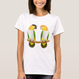 T-shirt L'amour de perroquet de caïque a adapté le béb