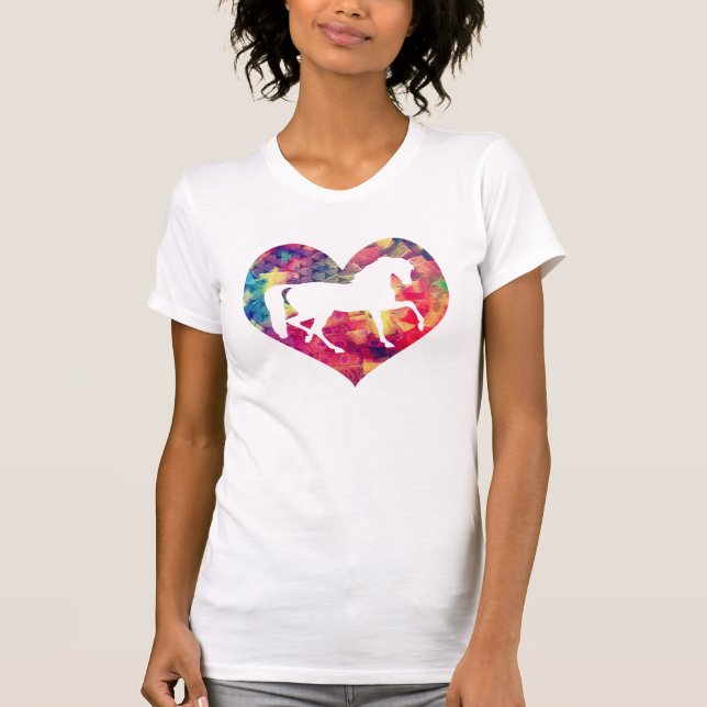 T-shirt L'amour des chevaux (Devant)