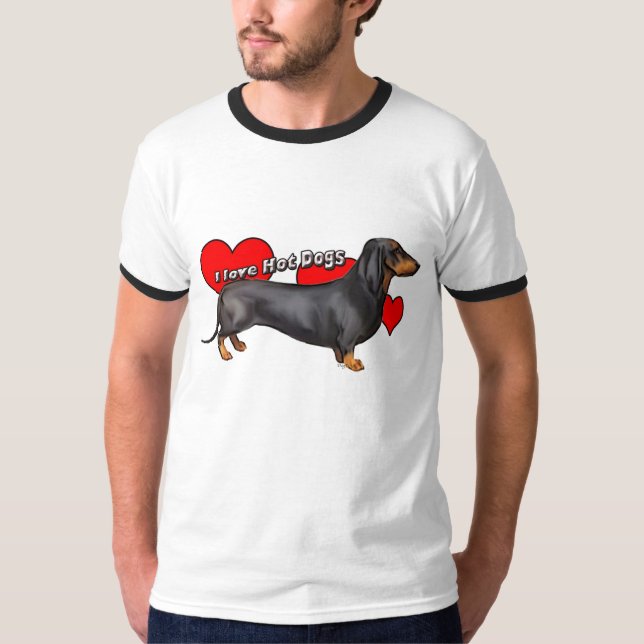 T-shirt L'Amour des Chiens Chauds (Devant)