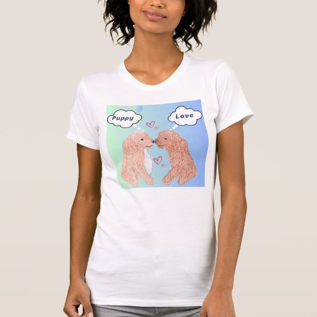 T-shirt L'amour des chiots (Devant)