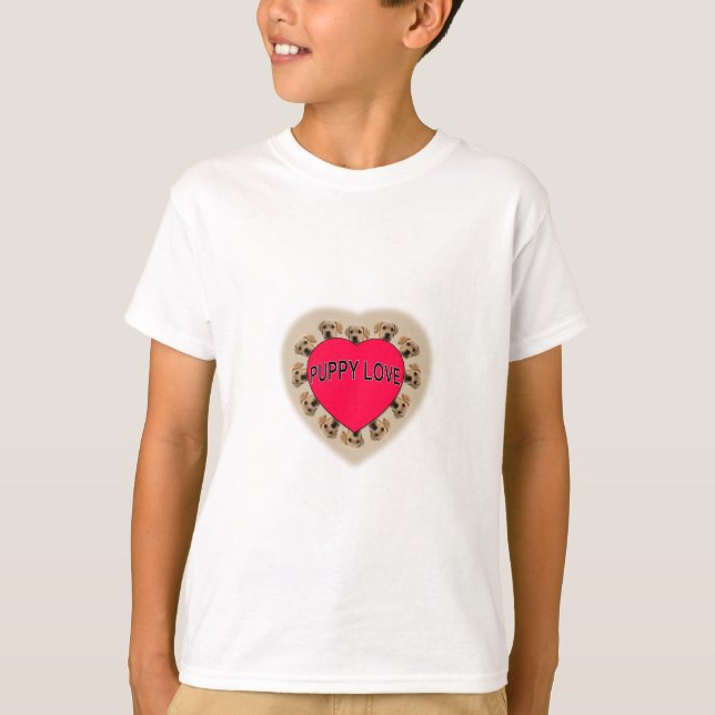 T-shirt L'amour des chiots (Devant)