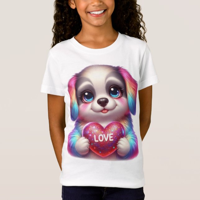 T-Shirt L'amour des chiots (Devant)