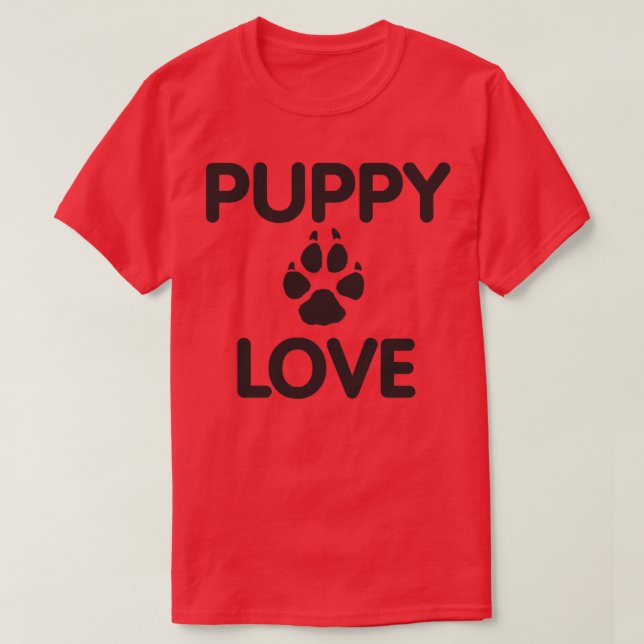 T-shirt L'amour des chiots (Design devant)