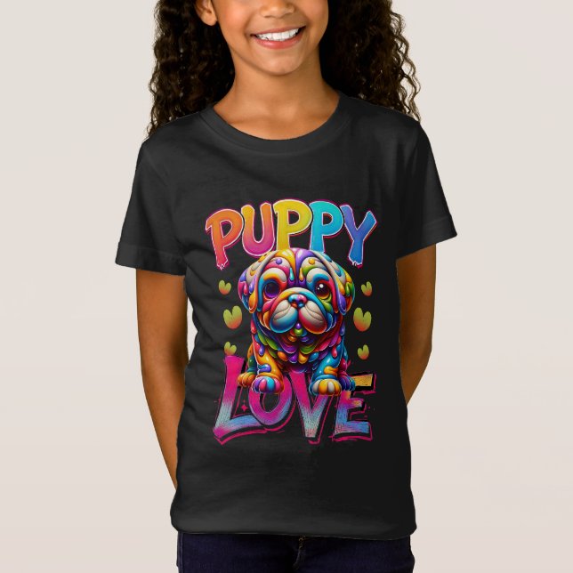 T-Shirt L'amour des chiots (Devant)