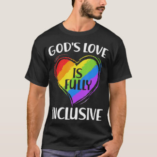 T-shirt L'Amour Des Dieux Est Pleinement Inclusif Gay prid