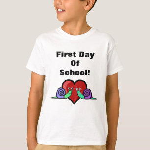 T-shirt L'amour des escargots Premier jour de l'école