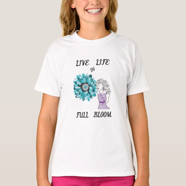 T-shirt L'amour des fleurs (Devant)
