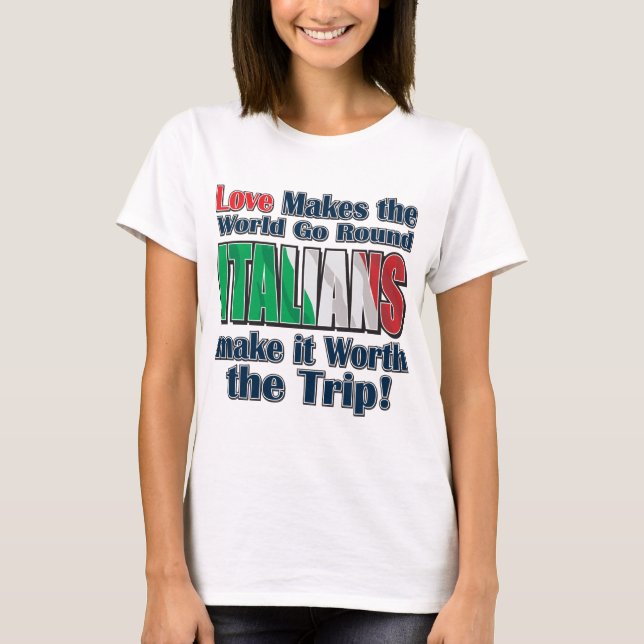 T-shirt L'amour des Italiens (Devant)