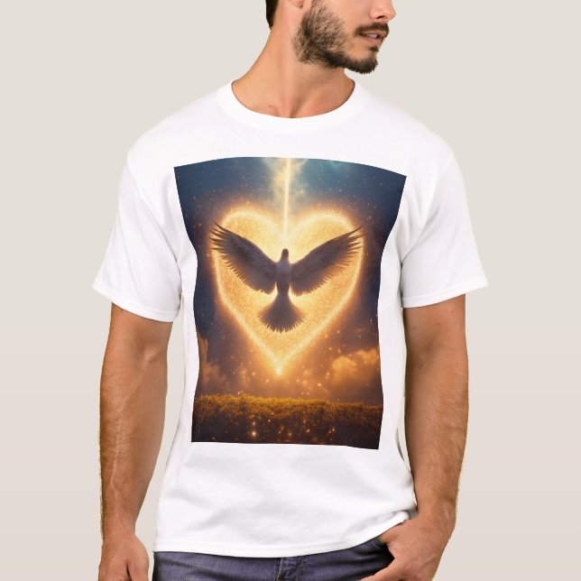 T-shirt "L'Amour Divin : le rayonnement de l'Esprit Saint" (Devant)