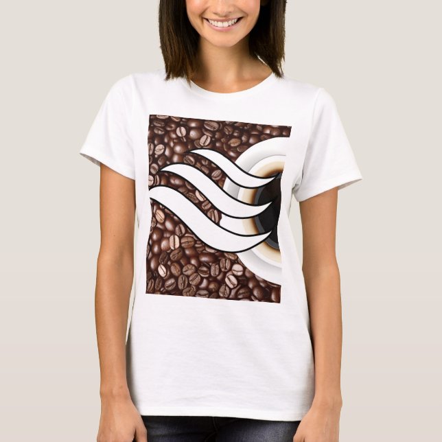 T-shirt L'amour du café (Devant)