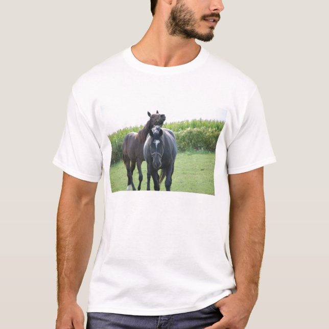 T-shirt L'amour du cheval (Devant)