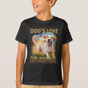 T-shirt L'amour du chien est pur, sans limite et inconditi