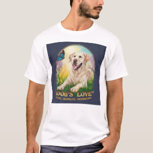 T-shirt L'amour du chien pur Inconditionnel sans limite