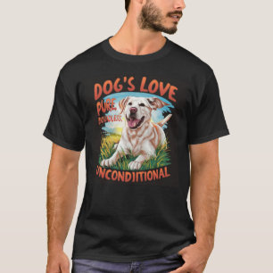 T-shirt L'amour du chien Pure sans limites inconditionnell