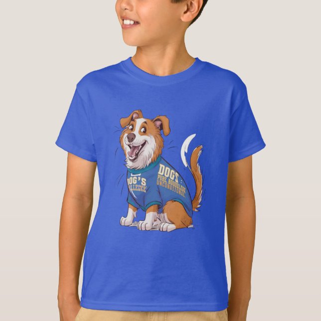 T-shirt L'amour du chien Pure sans limites inconditionnell (Devant)