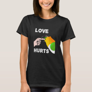 T-shirt L'amour du perroquet caïque à tête noire fait m