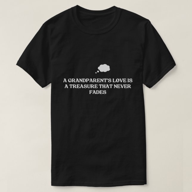 T-shirt L'amour d'un grand-parent est pour toujours - Fête (Design devant)