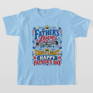 T-shirt L'amour d'un père règne pour toujours