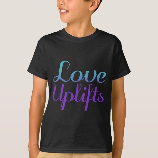 T-shirt L'amour élève Prévention du suicide Tri-Blend Prem (Devant)