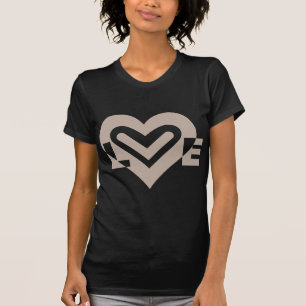 T-shirt L'amour en gris