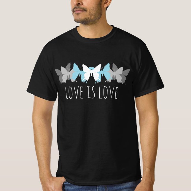 T-shirt L'amour est amour Demiguy Papillon (Devant)