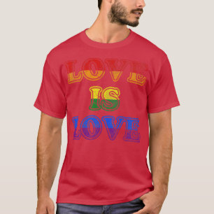 T-shirt L'amour est amour Gay pride du drapeau LGBTQ