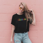 T-shirt L'amour est amour Gay pride LGBTQ Coeurs arc-en-ci<br><div class="desc">Montrez votre fierté ou votre soutien avec ce t-shirt élégant simple mais puissant Love Is Love Gay pride LGBTQ Rainbow Hearts. Le tee-shirt Pride est parfait pour les événements Pride, les défilés et toute autre occasion où vous voulez montrer votre soutien à la communauté LGBT. Idéal pour les couples ou...</div>